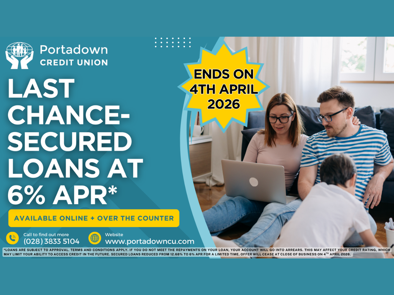 LAST MONTH for 6% APR Secured Loans