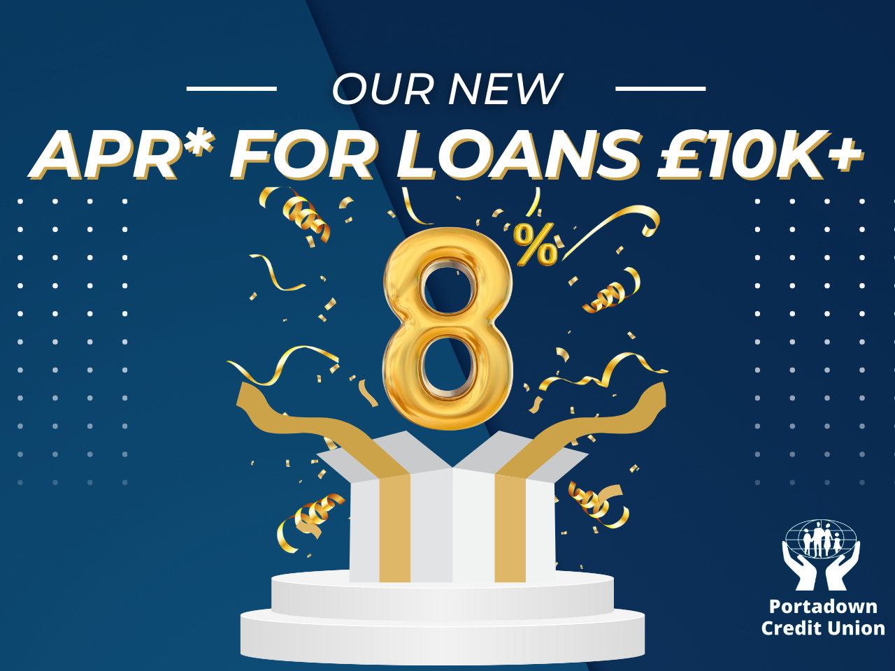 Our new APR* for loans £10,000 and more