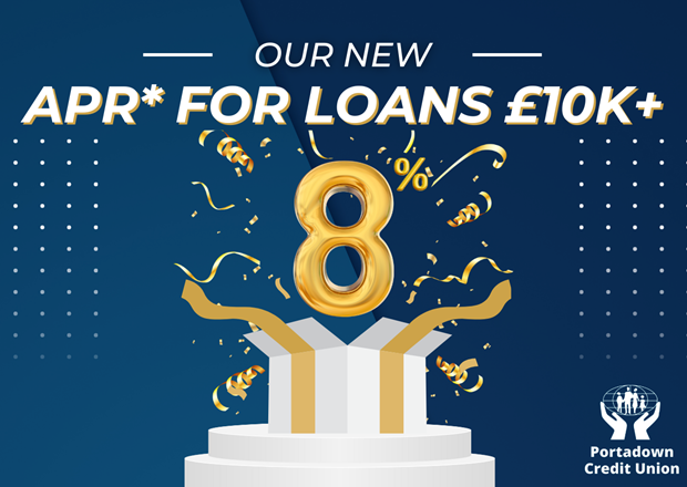 Our new APR* for loans £10,000 and more
