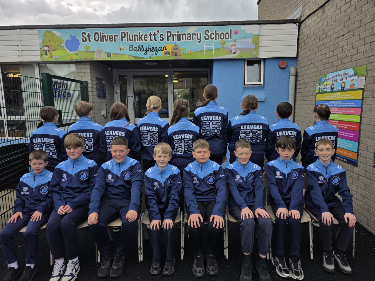 St Oliver Plunkett’s PS Receive Their P7 Leavers’ Hoodies
